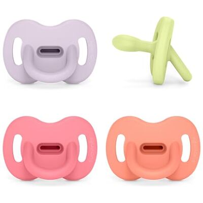 SUAVINEX , Schnuller aus Silikon 4er-Pack, für Babys 6-18 Monate, Schnuller mit physiologischem Sauger Sx Pro, Symmetrisch, Superweich und Flexibel, Einschlafschnuller, Rosa, Grün SUAVINEX , Schnuller aus Silikon 4er-Pack, für Babys 6-18 Monate, Schnuller mit physiologischem Sauger Sx Pro, Symmetrisch, Superweich und Flexibel, Einschlafschnuller, Rosa, Grün