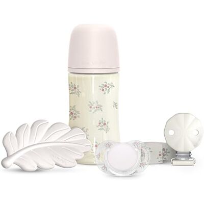 SUAVINEX , Geschenkset Babykorb Babys +0 Monate und Neugeborene. Schnuller 0/6 SX Pro Sauger + Schnullerkette + Anti-Kolik-Babyflasche SX Pro Sauger Mittlerer Durchfluss (M) 270 ml + Beißring, Rosa SUAVINEX , Geschenkset Babykorb Babys +0 Monate und Neugeborene. Schnuller 0/6 SX Pro Sauger + Schnullerkette + Anti-Kolik-Babyflasche SX Pro Sauger Mittlerer Durchfluss (M) 270 ml + Beißring, Rosa