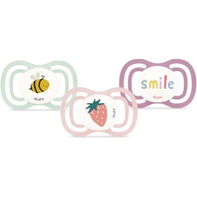 Dodie Anatomischer Schnuller, EXTRA, Schnuller, ab 18 Monaten, Rosa, 3 Stück Dodie Anatomischer Schnuller, EXTRA, Schnuller, ab 18 Monaten, Rosa, 3 Stück