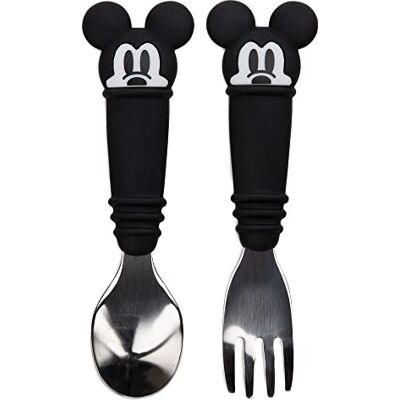 Bumkins Löffel und Gabel aus Silikon und Edelstahl 2-teiliges Set Mickey Mouse Bumkins Löffel und Gabel aus Silikon und Edelstahl 2-teiliges Set Mickey Mouse