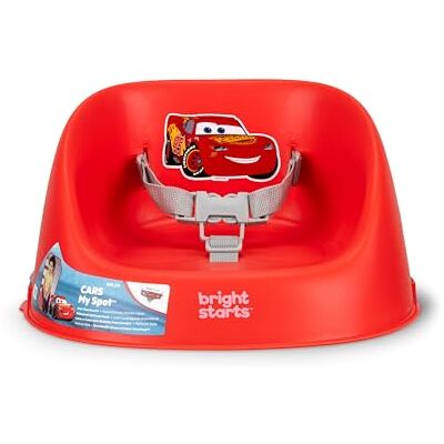 Bright Starts Disney Cars My Spot Sitzerhöhung mit einfacher Reinigung für Babys, 3-Punkt-Gurt, waschbare abnehmbare Gurte, Rot Bright Starts Disney Cars My Spot Sitzerhöhung mit einfacher Reinigung für Babys, 3-Punkt-Gurt, waschbare abnehmbare Gurte, Rot