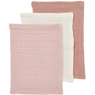 MEYCO Waschhandschuhe 20x17cm 3-Pack Waschlappen Soft Rose/Rose/Natural 100 % weiche Baumwolle Pre Washed Musselin Oeko Tex zertifiziert saugfähig, hautfreundlich & schnelltrocknend MEYCO Waschhandschuhe 20x17cm 3-Pack Waschlappen Soft Rose/Rose/Natural 100 % weiche Baumwolle Pre Washed Musselin Oeko Tex zertifiziert saugfähig, hautfreundlich & schnelltrocknend