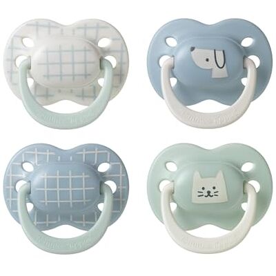 Tommee Tippee Ultimate Fit Schnuller, 0–6 Monate, 4 Stück, kieferorthopädischer Sauger für Babys, symmetrischer Sauger, 100% BPA-freies Silikon, Club House Kollektion Tommee Tippee Ultimate Fit Schnuller, 0–6 Monate, 4 Stück, kieferorthopädischer Sauger für Babys, symmetrischer Sauger, 100% BPA-freies Silikon, Club House Kollektion