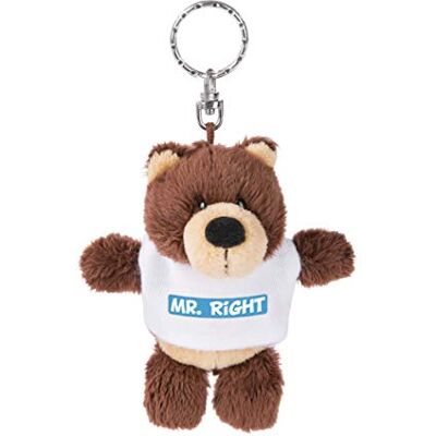 NICI 44722 Schlüsselanhänger Bär mit T-Shirt Mr Right 10cm NICI 44722 Schlüsselanhänger Bär mit T-Shirt Mr Right 10cm