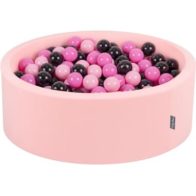 KiddyMoon Bällebad Rund Ab 8 Monaten Für Babys Und Kinder Weiches Schaumstoff Bällebad 90 X 30 cm 200 Bälle Ø 7 cm Bezug Abnehmbar Mit Reißverschluss, Flamingo:Pink/Puderrosa/Schwarz KiddyMoon Bällebad Rund Ab 8 Monaten Für Babys Und Kinder Weiches Schaumstoff Bällebad 90 X 30 cm 200 Bälle Ø 7 cm Bezug Abnehmbar Mit Reißverschluss, Flamingo:Pink/Puderrosa/Schwarz