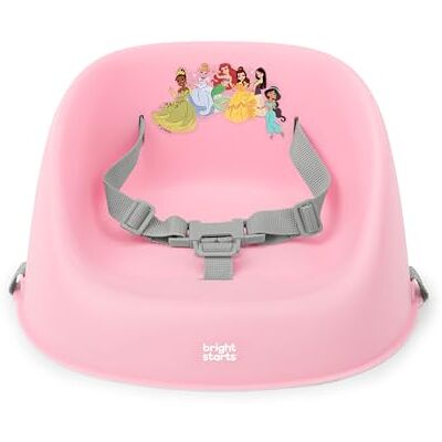 Bright Starts Disney Princess My Spot Sitzerhöhung mit einfacher Reinigung für Babys, 3-Punkt-Gurt, waschbare abnehmbare Gurte, Rosa Bright Starts Disney Princess My Spot Sitzerhöhung mit einfacher Reinigung für Babys, 3-Punkt-Gurt, waschbare abnehmbare Gurte, Rosa