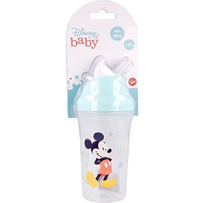 Stor Kinderbecher mit flexiblem Strohhalm mit Disney Mickey Mouse-Grafik 295 ml, BPA-frei, waschbar und wiederverwendbar Stor Kinderbecher mit flexiblem Strohhalm mit Disney Mickey Mouse-Grafik 295 ml, BPA-frei, waschbar und wiederverwendbar
