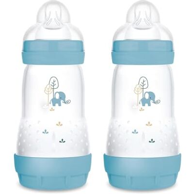 MAM Easy Start Babyflasche - 260 ml, Anti-Kolik, Blau MAM Easy Start Babyflasche - 260 ml, Anti-Kolik, Blau