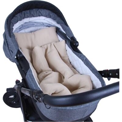 Babylux Babydecke MUSSELIN Kinderwagen Decke 75x60cm Kuscheldecke Stubenwagen MPM (Sand) Babylux Babydecke MUSSELIN Kinderwagen Decke 75x60cm Kuscheldecke Stubenwagen MPM (Sand)