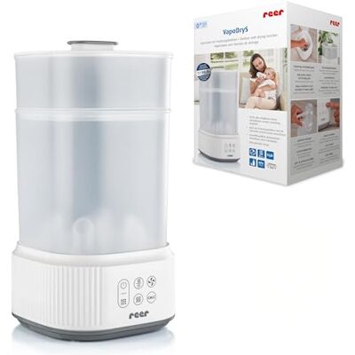 Reer VapoDryS Babyflaschen Sterilisator mit Trockner, für bis zu 5 Flaschen Reer VapoDryS Babyflaschen Sterilisator mit Trockner, für bis zu 5 Flaschen