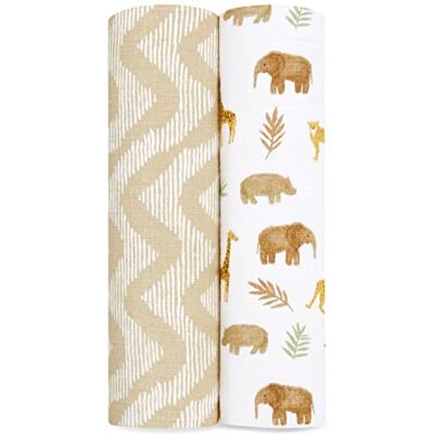 aden + anais ™ Essentials Baumwoll-Musselin-Pucktuch tanzanie in 2er-Packung aden + anais ™ Essentials Baumwoll-Musselin-Pucktuch tanzanie in 2er-Packung