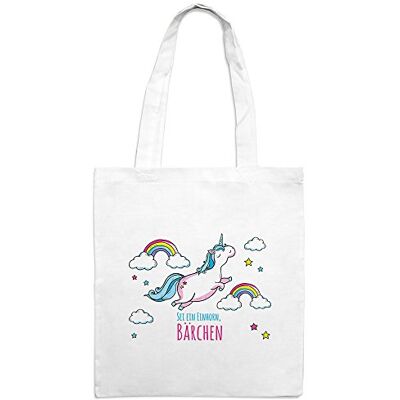 printplanet Jutebeutel mit Namen Bärchen Motiv Dickes Einhorn Farbe weiß Stoffbeutel, Jutesack, Hipster, Beutel printplanet Jutebeutel mit Namen Bärchen Motiv Dickes Einhorn Farbe weiß Stoffbeutel, Jutesack, Hipster, Beutel