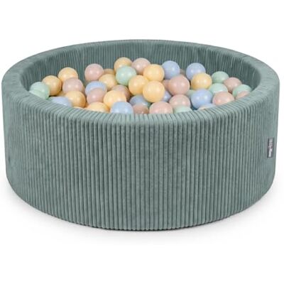 KiddyMoon Bällebad Für Kinder Aus Schaumstoff, 90 X 30 cm, Weicher Rippbezug, Abnehmbarer Bezug, Weiches Und Sicheres Spielzeug, Waschbar KiddyMoon Bällebad Für Kinder Aus Schaumstoff, 90 X 30 cm, Weicher Rippbezug, Abnehmbarer Bezug, Weiches Und Sicheres Spielzeug, Waschbar