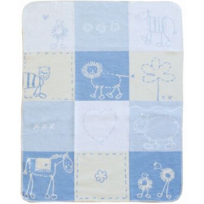 David Fussenegger Baby-und Kinderdecke Tiere Juwel Allover 70 x 90 cm blau David Fussenegger Baby-und Kinderdecke Tiere Juwel Allover 70 x 90 cm blau