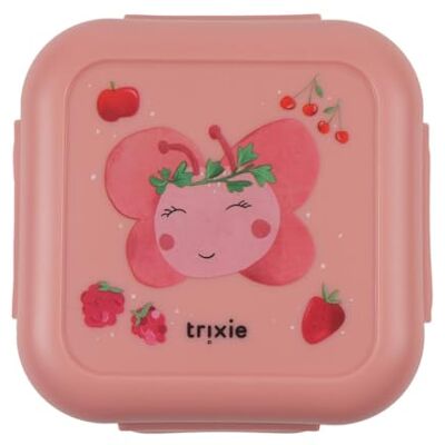 Trixie Snackdose mit Clips, 100% PP, Auslaufsicherer Verschluss, Herausnehmbarer Inneneinsatz, Spülmaschinenfest, 13x13x7 cm, ab 3 Jahren (Fruit fairy Mrs. Butterfly) Trixie Snackdose mit Clips, 100% PP, Auslaufsicherer Verschluss, Herausnehmbarer Inneneinsatz, Spülmaschinenfest, 13x13x7 cm, ab 3 Jahren (Fruit fairy Mrs. Butterfly)