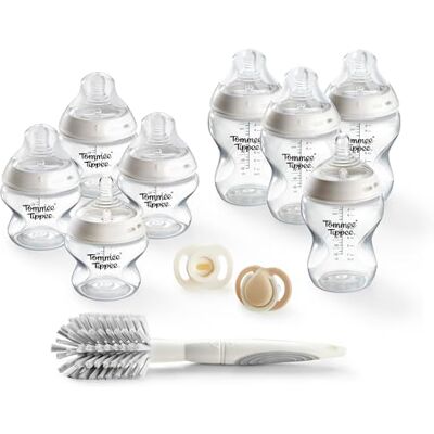 Tommee Tippee Natural Start Flasche und Schnuller Starterset, 150ml & 260ml Selbst Sterilisierbare Natural Start Flaschen, mit Saugern für Besonders Langsamen und Langsamen Flüssigkeitsfluss Tommee Tippee Natural Start Flasche und Schnuller Starterset, 150ml & 260ml Selbst Sterilisierbare Natural Start Flaschen, mit Saugern für Besonders Langsamen und Langsamen Flüssigkeitsfluss