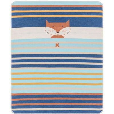 David Fussenegger Babydecke Juwel 'Fuchs Multistreifen' 70 x 90 cm Marine Blau David Fussenegger Babydecke Juwel 'Fuchs Multistreifen' 70 x 90 cm Marine Blau