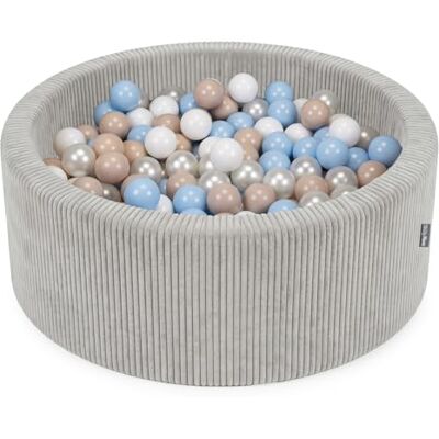 KiddyMoon Bällebad Für Kinder Aus Schaumstoff, 90 X 30 cm, Weicher Rippbezug, Abnehmbarer Bezug, Weiches Und Sicheres Spielzeug, Waschbar KiddyMoon Bällebad Für Kinder Aus Schaumstoff, 90 X 30 cm, Weicher Rippbezug, Abnehmbarer Bezug, Weiches Und Sicheres Spielzeug, Waschbar