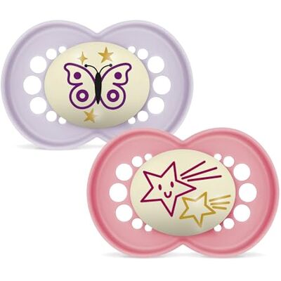 MAM Pure Night 6m Rosa - Schnuller MAM Pure Night 6m Rosa - Schnuller