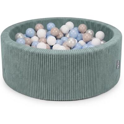 KiddyMoon Bällebad Für Kinder Aus Schaumstoff, 90 X 30 cm, Weicher Rippbezug, Abnehmbarer Bezug, Weiches Und Sicheres Spielzeug, Waschbar KiddyMoon Bällebad Für Kinder Aus Schaumstoff, 90 X 30 cm, Weicher Rippbezug, Abnehmbarer Bezug, Weiches Und Sicheres Spielzeug, Waschbar