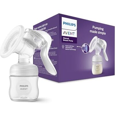 AVENT Philips Handmilchpumpe einfaches Abpumpen, mit Natural-Motion Technologie, BPA-frei (Modell SCF430/01) Transparent AVENT Philips Handmilchpumpe einfaches Abpumpen, mit Natural-Motion Technologie, BPA-frei (Modell SCF430/01) Transparent