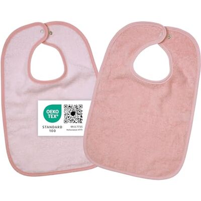 Wörner Südfrottier Wörner Baby Lätzchen 2er Set 2x Kinderlätzchen mit Druckknopf / 100% Baumwolle, OEKO-TEX® Standard 100, größenverstellbar, sehr saugfähig Wörner Südfrottier Wörner Baby Lätzchen 2er Set 2x Kinderlätzchen mit Druckknopf / 100% Baumwolle, OEKO-TEX® Standard 100, größenverstellbar, sehr saugfähig