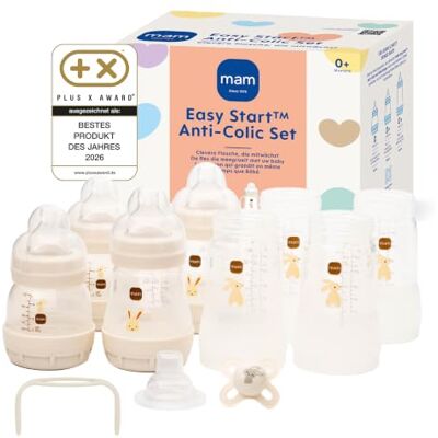 MAM Easy Start Anti-Colic Set, 0+ Mon, 6 Trinkflaschen, Griff & Schnuller MAM Easy Start Anti-Colic Set, 0+ Mon, 6 Trinkflaschen, Griff & Schnuller