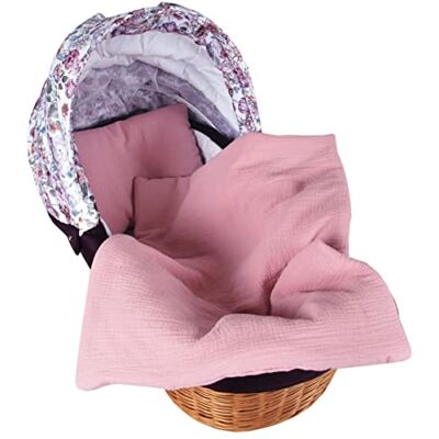 Babylux Babydecke MUSSELIN Kinderwagen Decke 75x60cm Kuscheldecke Stubenwagen MPM (Rosa) Babylux Babydecke MUSSELIN Kinderwagen Decke 75x60cm Kuscheldecke Stubenwagen MPM (Rosa)