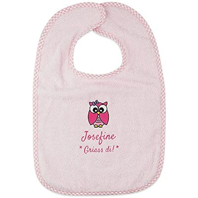 Wolimbo Lätzchen mit Klettverschluss Rosa personalisierbar mit Wunsch Name/Motiv bestickt Babylätzchen für Mädchen und Jungs Wolimbo Lätzchen mit Klettverschluss Rosa personalisierbar mit Wunsch Name/Motiv bestickt Babylätzchen für Mädchen und Jungs