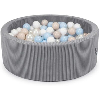 KiddyMoon Bällebad Für Kinder Aus Schaumstoff, 90 X 30 cm, Weicher Rippbezug, Abnehmbarer Bezug, Weiches Und Sicheres Spielzeug, Waschbar KiddyMoon Bällebad Für Kinder Aus Schaumstoff, 90 X 30 cm, Weicher Rippbezug, Abnehmbarer Bezug, Weiches Und Sicheres Spielzeug, Waschbar