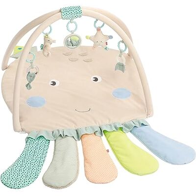 Fehn 3-D-Activity-Decke Spielbogen Oktopus – Baby Krabbeldecke mit 5 abnehmbaren Spielzeugen zum Greifen – Spieldecke für Babys und Kleinkinder ab 0+ Monaten – Krabbelmatte als Geschenk zur Geburt Fehn 3-D-Activity-Decke Spielbogen Oktopus – Baby Krabbeldecke mit 5 abnehmbaren Spielzeugen zum Greifen – Spieldecke für Babys und Kleinkinder ab 0+ Monaten – Krabbelmatte als Geschenk zur Geburt