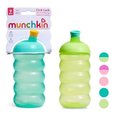 Munchkin Click Lock Schnabel 2er Pack 12 m+ 296 ml Blau/Grün Munchkin Click Lock Schnabel 2er Pack 12 m+ 296 ml Blau/Grün