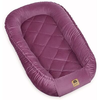 PIMKO Multifunktionale 2seitig Babynest Kuschelnest Kokon für Babys Nestchen antiallergischre Neugeborene Kokon 60 x 90cm Plüsch weich grün (Sunset Pink) PIMKO Multifunktionale 2seitig Babynest Kuschelnest Kokon für Babys Nestchen antiallergischre Neugeborene Kokon 60 x 90cm Plüsch weich grün (Sunset Pink)