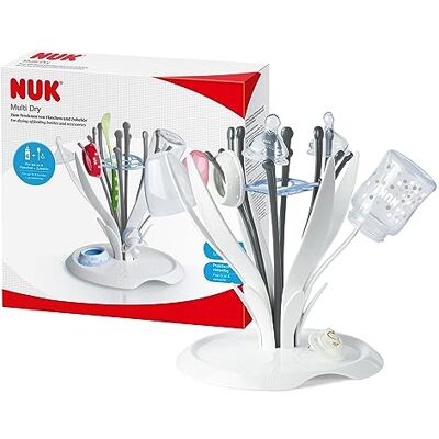 NUK Baby Flaschen Trockenständer - Für bis zu 6 Flaschen & Zubehör NUK Baby Flaschen Trockenständer - Für bis zu 6 Flaschen & Zubehör