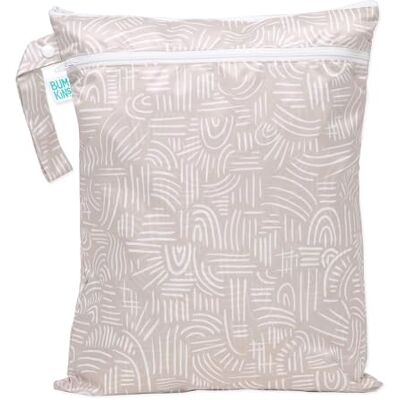 Bumkins wasserdichte Tasche für Baby, Nass-/Trockentasche, Haken für Kinderwagen, Kindertagesstätte, Packbeutel, Windeltasche, Reißverschluss, wiederverwendbar, Schwarz Bumkins wasserdichte Tasche für Baby, Nass-/Trockentasche, Haken für Kinderwagen, Kindertagesstätte, Packbeutel, Windeltasche, Reißverschluss, wiederverwendbar, Schwarz
