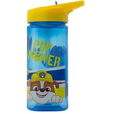 Stor Paw Patrol Wiederverwendbare quadratische Wasserflasche mit integriertem Strohhalm, 530 ml Stor Paw Patrol Wiederverwendbare quadratische Wasserflasche mit integriertem Strohhalm, 530 ml
