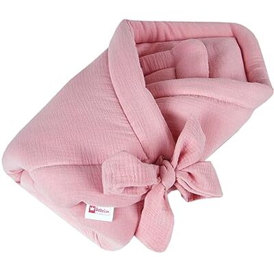 Babylux Einschlagdecke Musselin BABYHÖRNCHEN 75 x 75 cm Baby Neugeborene Erstaussttatung Umschlagdecke (Rosa) Babylux Einschlagdecke Musselin BABYHÖRNCHEN 75 x 75 cm Baby Neugeborene Erstaussttatung Umschlagdecke (Rosa)