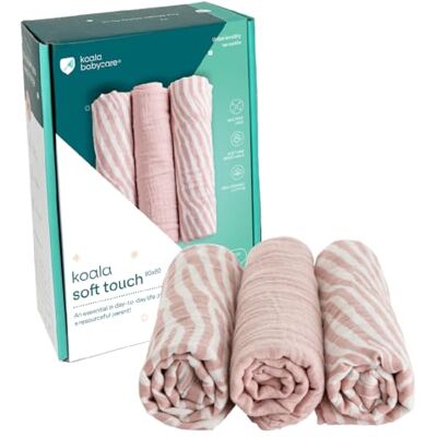 KOALA BABYCARE Mulltücher Baby 30x30cm aus Weicher Baumwolle Spucktücher Packung mit 6 Stück Atmungsaktiv und Saugfähig Ideal zum Reinigen und Trocknen KOALA BABYCARE Mulltücher Baby 30x30cm aus Weicher Baumwolle Spucktücher Packung mit 6 Stück Atmungsaktiv und Saugfähig Ideal zum Reinigen und Trocknen