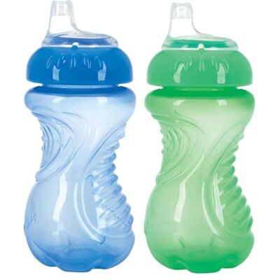Nuby 80316 Trinkbecher, 284 ml, Blau/Rot Nuby 80316 Trinkbecher, 284 ml, Blau/Rot