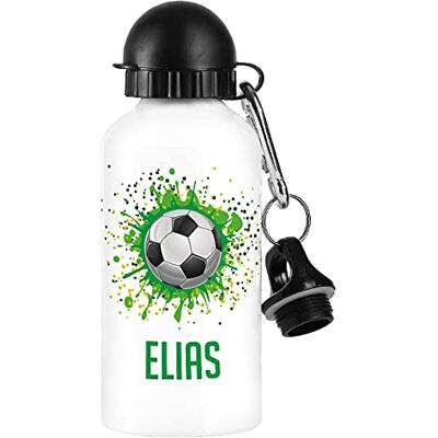 Striefchen ® Trinkflasche für Kinder Fußball mit Wunschnamen Fußball Striefchen ® Trinkflasche für Kinder Fußball mit Wunschnamen Fußball