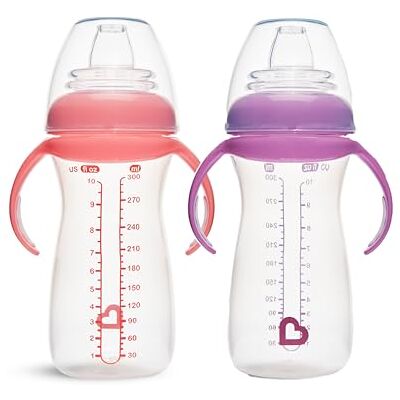 Munchkin 2 Pack Sanfte Übergangsbabys Transparent 296ml Rosa Munchkin 2 Pack Sanfte Übergangsbabys Transparent 296ml Rosa