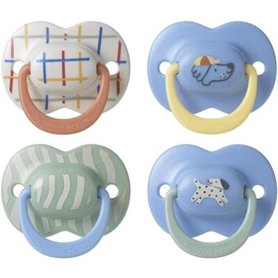 Tommee Tippee Ultimate Fit Schnuller, 6-18 Monate, 4 Stück, kieferorthopädischer Sauger für Babys, symmetrischer Sauger, 100% BPA-freies Silikon, Club House Kollektion Tommee Tippee Ultimate Fit Schnuller, 6-18 Monate, 4 Stück, kieferorthopädischer Sauger für Babys, symmetrischer Sauger, 100% BPA-freies Silikon, Club House Kollektion