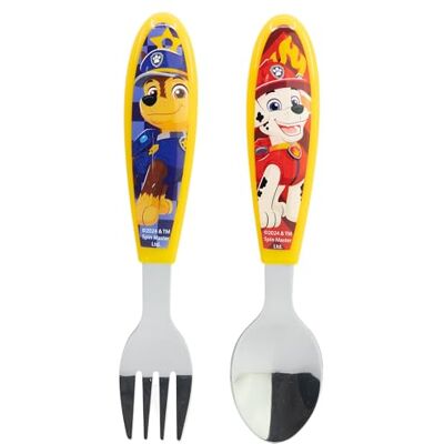 Stor Kinderbesteck Set 2-teilig Paw Patrol Edelstahl Gabel und Löffel mit dekoriertem Griff BPA-frei für Kinder Stor Kinderbesteck Set 2-teilig Paw Patrol Edelstahl Gabel und Löffel mit dekoriertem Griff BPA-frei für Kinder