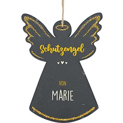 Striefchen ® Schutzengel aus Schiefer mit Namensaufdruck zur Geburt/Taufgeschenk Striefchen ® Schutzengel aus Schiefer mit Namensaufdruck zur Geburt/Taufgeschenk