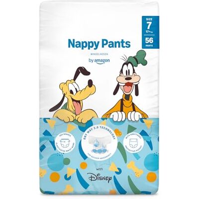 Amazon Disney Windelhöschen, Größe 7 (17+ kg), 56 Stück Amazon Disney Windelhöschen, Größe 7 (17+ kg), 56 Stück