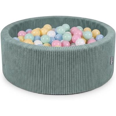 KiddyMoon Bällebad Für Kinder Aus Schaumstoff, 90 X 30 cm, Weicher Rippbezug, Abnehmbarer Bezug, Weiches Und Sicheres Spielzeug, Waschbar KiddyMoon Bällebad Für Kinder Aus Schaumstoff, 90 X 30 cm, Weicher Rippbezug, Abnehmbarer Bezug, Weiches Und Sicheres Spielzeug, Waschbar