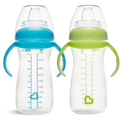 Munchkin 2 Pack Sanfte Übergangsbabys Transparent 296ml Blau Munchkin 2 Pack Sanfte Übergangsbabys Transparent 296ml Blau