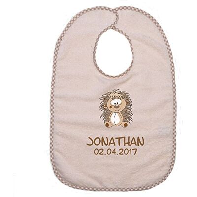 Wolimbo Lätzchen mit Klettverschluss Beige personalisierbar mit Wunsch Name/Motiv bestickt Babylätzchen für Mädchen und Jungs Wolimbo Lätzchen mit Klettverschluss Beige personalisierbar mit Wunsch Name/Motiv bestickt Babylätzchen für Mädchen und Jungs