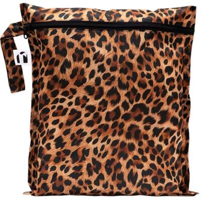 Bumkins wasserdichte Wetbag, Wiederverwendbare Nasstasche Leopard (Leomuster) Bumkins wasserdichte Wetbag, Wiederverwendbare Nasstasche Leopard (Leomuster)