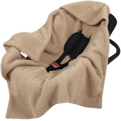 Babylux Einschlagdecke Bouclé 80x80 cm – Kuschelige Babydecke mit Kapuze für Autositz, Babyschale & Kinderwagen – Weiche Baby Kuscheldecke Made in EU (Bouclé Beige) Babylux Einschlagdecke Bouclé 80x80 cm – Kuschelige Babydecke mit Kapuze für Autositz, Babyschale & Kinderwagen – Weiche Baby Kuscheldecke Made in EU (Bouclé Beige)